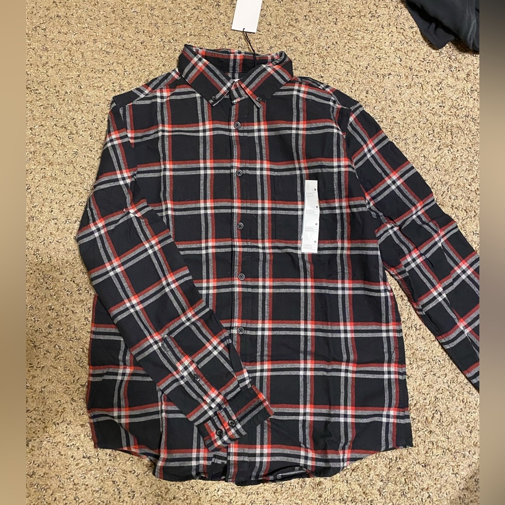 NWT MENS FLANNEL SIZE M